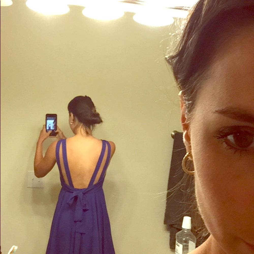 Open back dress
